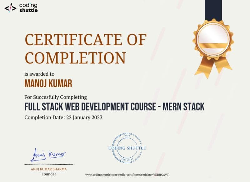 Full Stack Web Development Course - MERN Stack